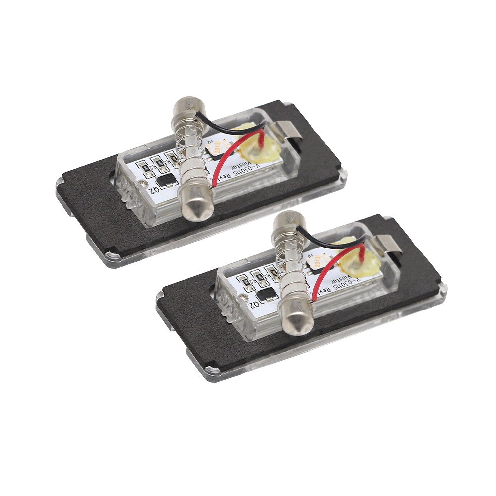 2pc Lampu Plat Nomor Belakang Mobil LED Putih Lampu Plat Nomor Untuk MINI Cooper Gen2 R56 R57 R58 R59