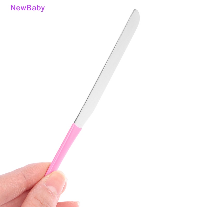 Newbaby Spatula Toning Makeup Stainless Steel Mixing Stick Foundation Alat Pencampur Krim ID