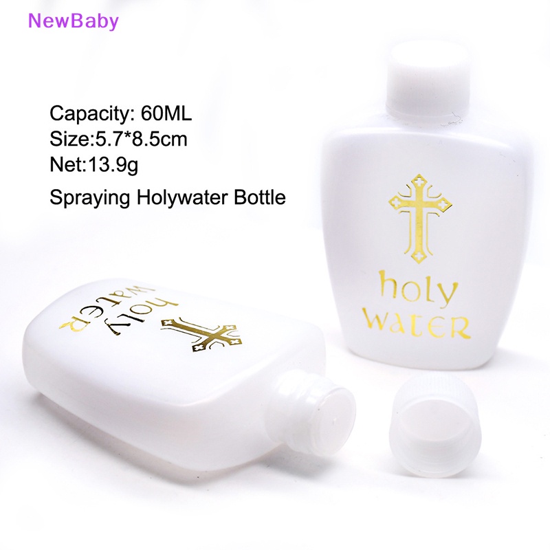 Newbaby 1PC Botol Air Suci 60ml Kokoh Prime Gereja Holy Water Bottle ID