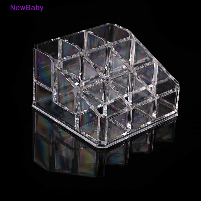 Newbaby Akrilik Bening 9tiup Bibir Display Organizer Kosmetik Makeup Case Storage ID