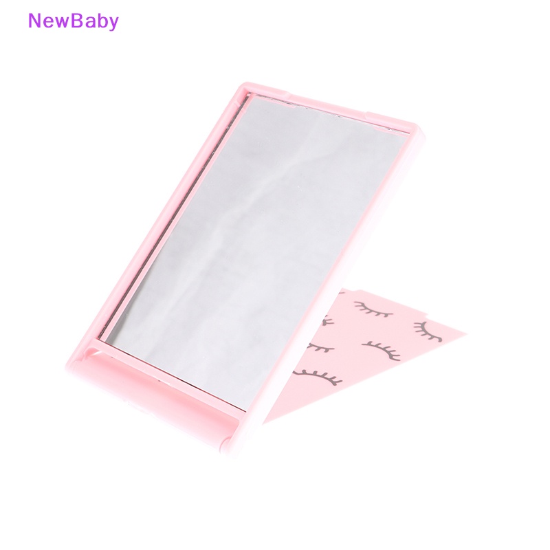 Newbaby Cermin Genggam Barber Lady Square Makeup Vanity Mirror Cermin Rias ID