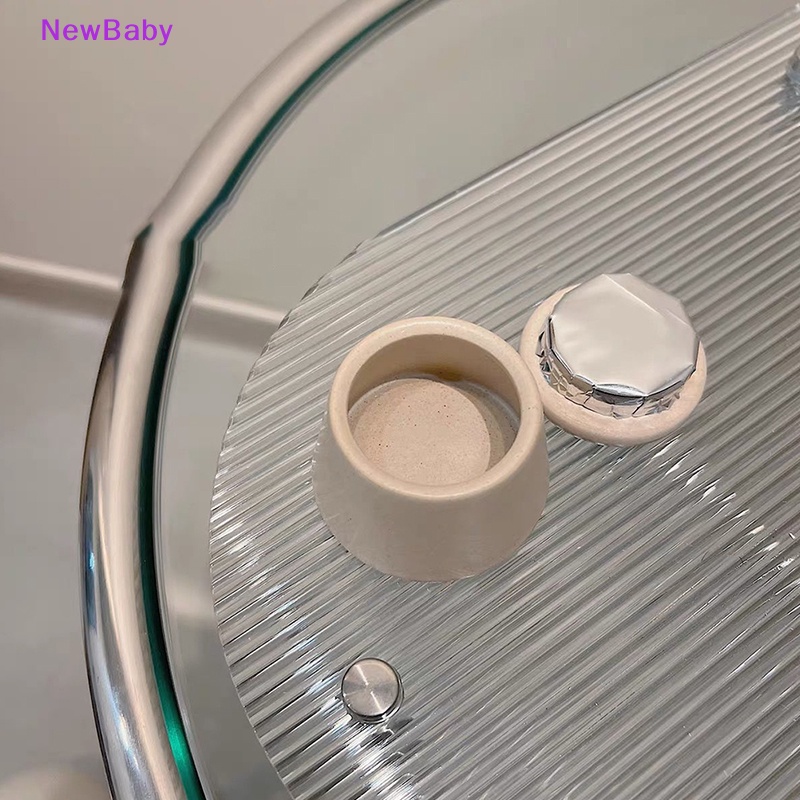 Newbaby Nail Art Keramik Dengan Tutup Crystal Cup Nail Removal Nail Wash Pen Menebal Cup ID