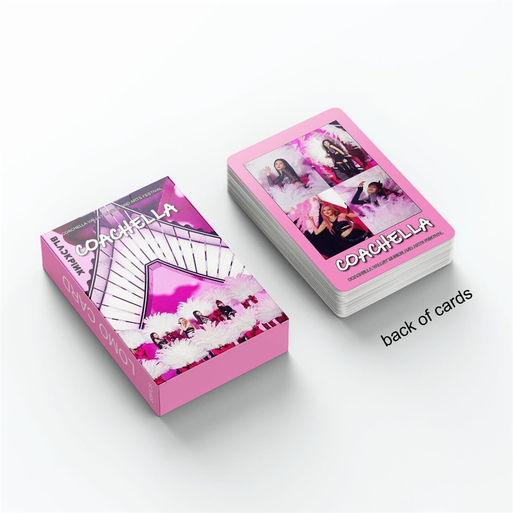 55pcs Blackpink Kartu Coachella Valley Music Lomo Photocards Collection Card Untuk Fans Blackpink