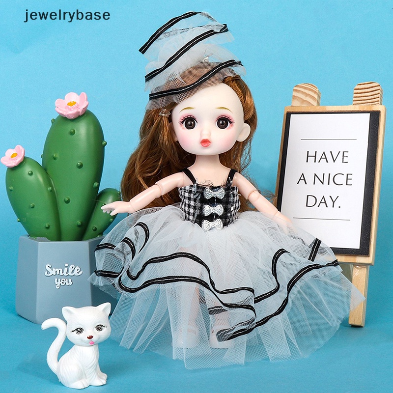 [jewelrybase] Boneka Princess 16cm Lucu Dengan Pakaian bjd Boneka ob11 Boneka Mainan Untuk Anak Perempuan DIY Hadiah Butik