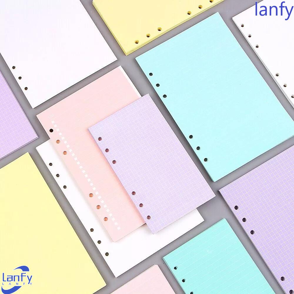 Lanfy Kertas Refill Agenda Mingguan Bulanan Daily Planner A5 A6 Binder Halaman Dalam