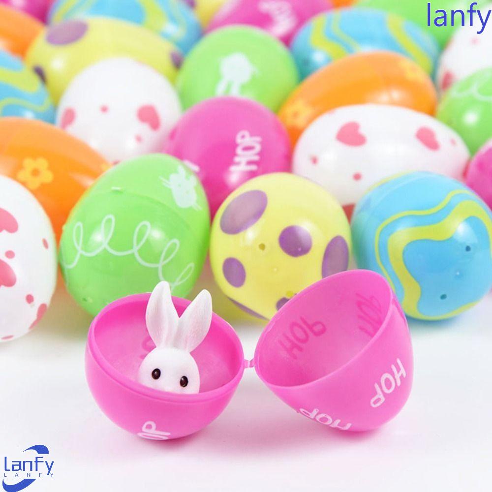 Lanfy Dapat Diisi Telur Paskah Dilepas Hadiah Anak Hadiah Paskah Eggshell Hias Mainan Anak Handmade Mainan Telur Kosong Eggshell Pesta Ulang Tahun Plastik Aneka Telur