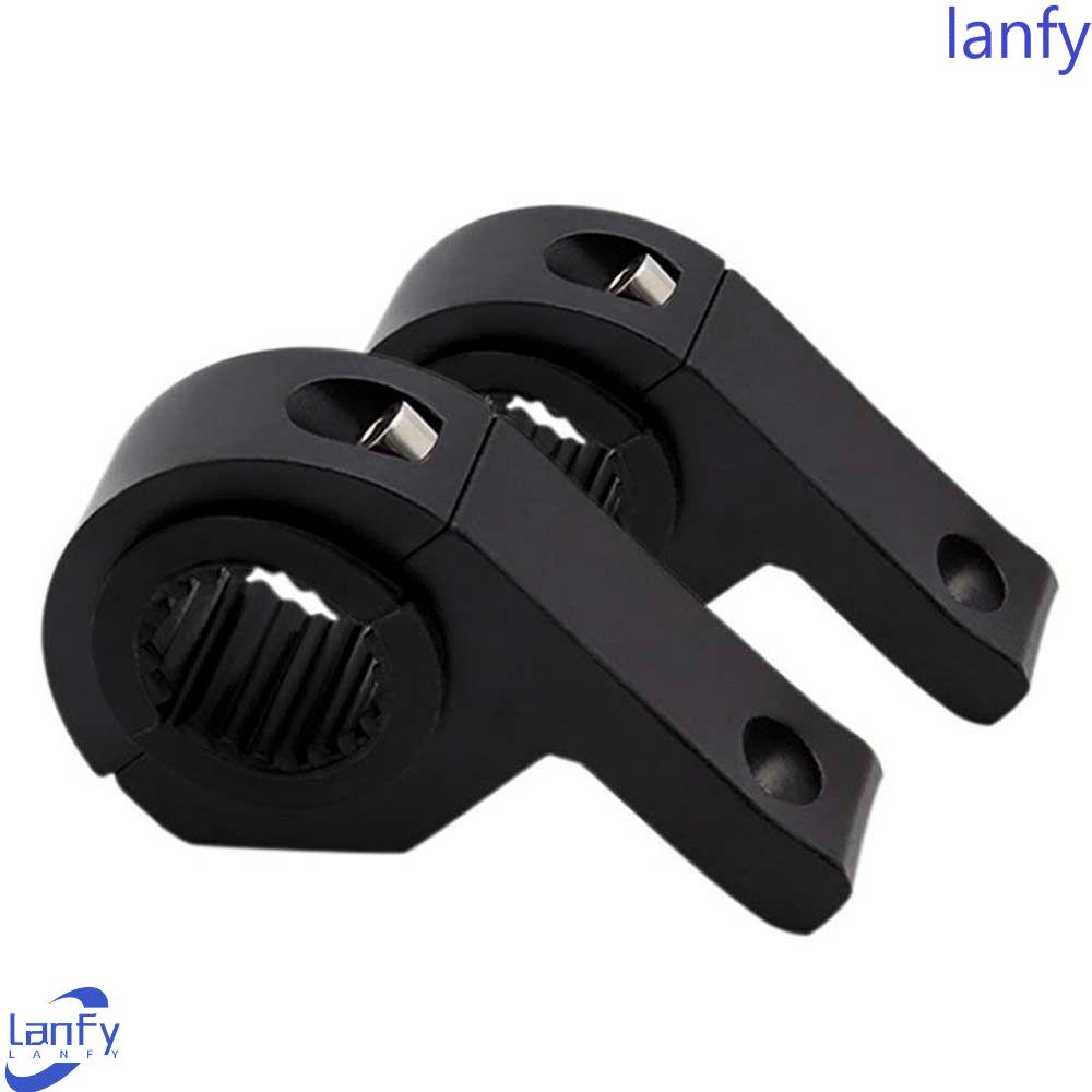 Lanfy Bracket Lampu Sorot Universal Motor Roll Kandang CNC Klem Tabung Mounting Clamp Holder Penjepit Dudukan Sepeda Spotlight Clamp Bracket