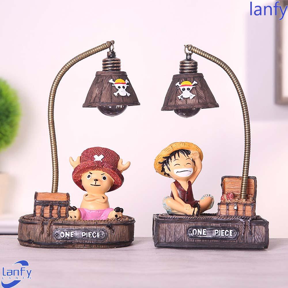 Lanfy Lampu Tidur Lampu Anime Lucu Model Resin Mainan Dekorasi Desktop Model Anime Action Figurine