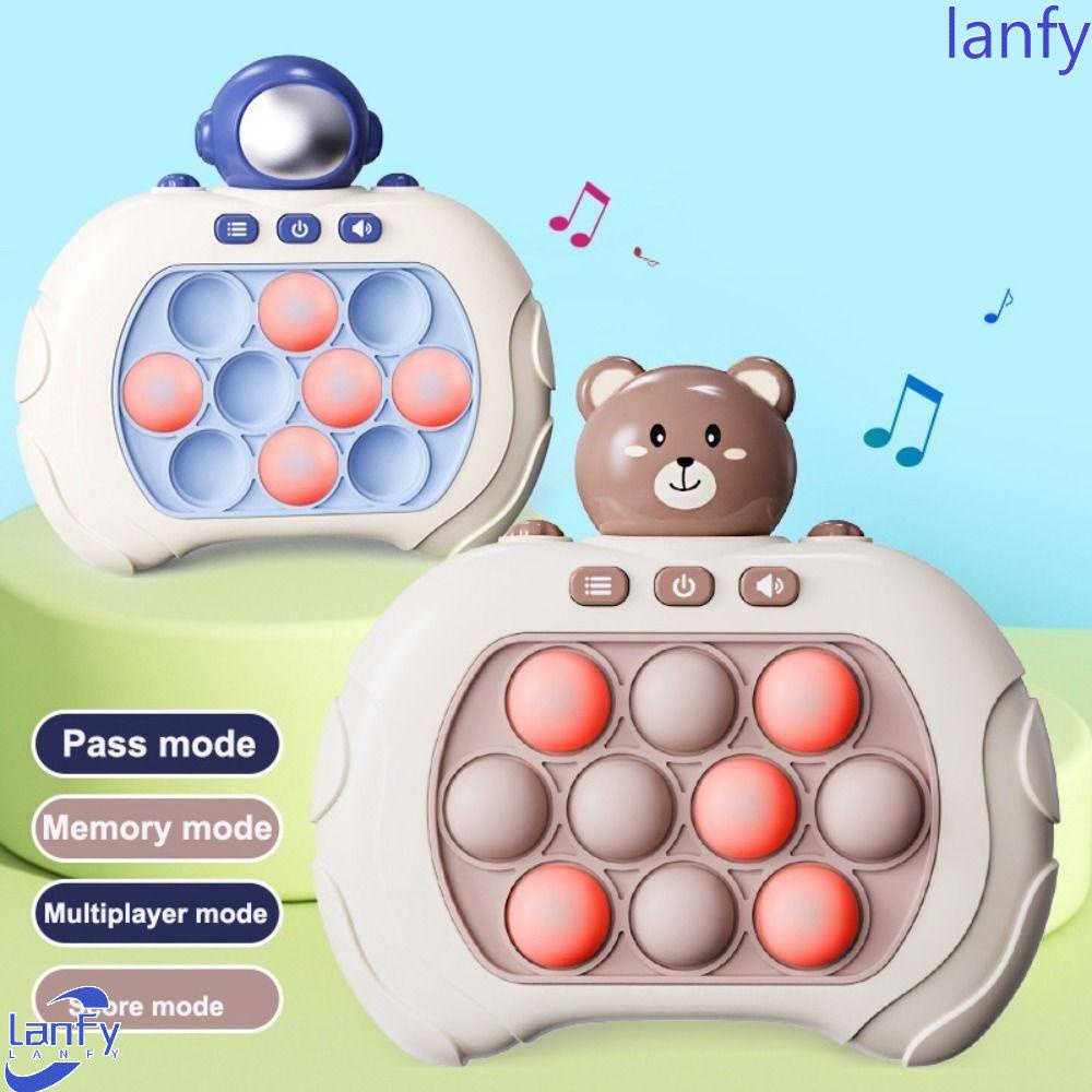 Lanfy Gopher Game|Mainan Groundhog Anak Edukasi Beruang Kecil Push Bubble Puzzle Games Mengalahkan Moles Mainan Kompresi Speed Push It Fidget Toys Whac-A-Mole Toys