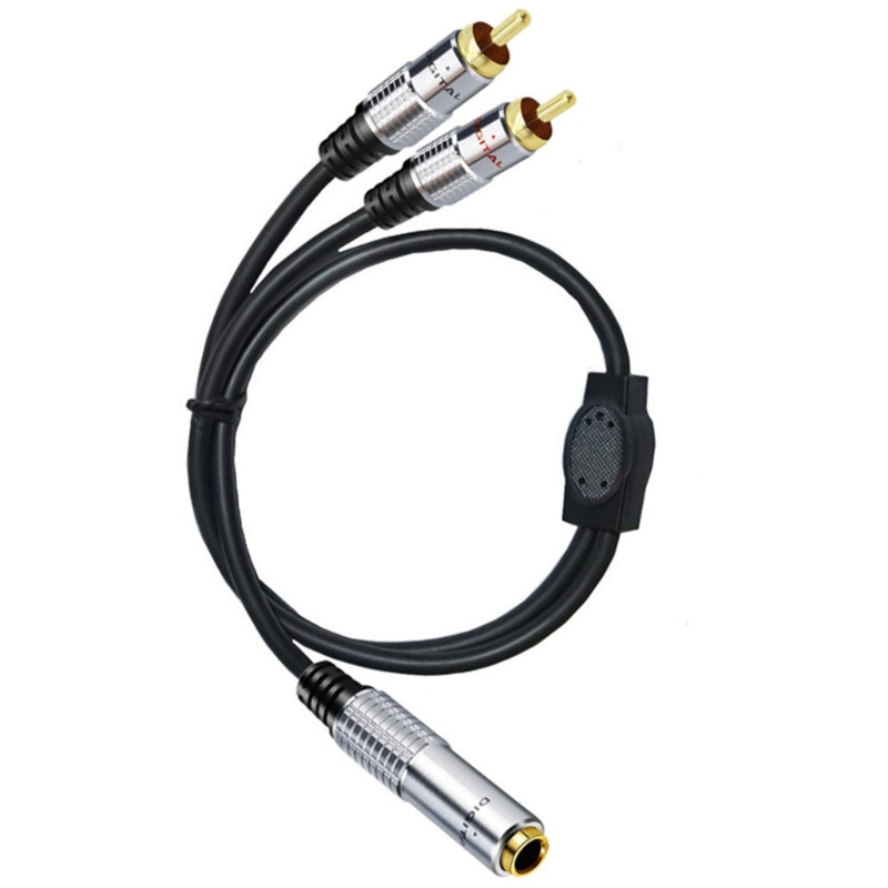 Kabel Adapter VIVI 14 Female to 2RCA Kabel RCA Extension Cable Pengganti Aplikasi Lebar Excellet Kabel Suara
