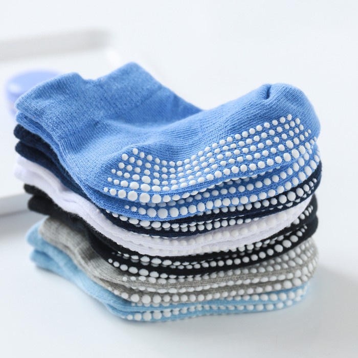 Kaos Kaki Bayi Pendek Newborn Anak Laki Laki Perempuan Anti Slip Polos Anti Licin Kaus Kaki Bayi Pendek Polos