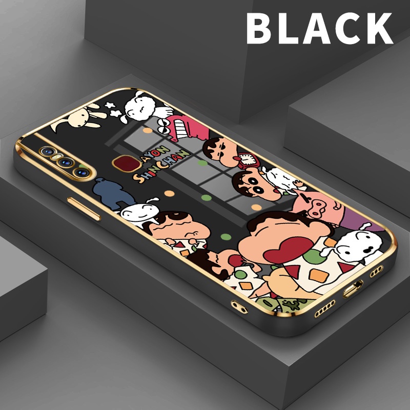 Case Casing Hp For Vivo S1 V15 Pro V19 V20 SE Y70 2020 2021 Softcase Manis Crayon Xiaoxin Case For P