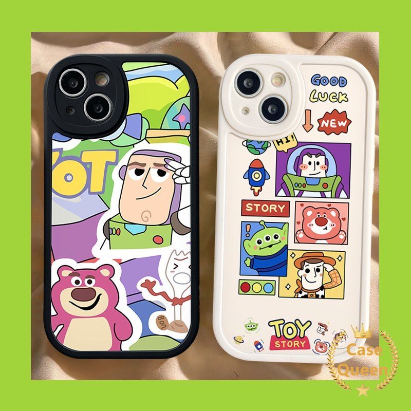 Cartoon Toy Story Camera Lens Protector Cute Case For Infinix Hot 11 Note 8 10T 11s 10s 10 Lite Smart 6 5 Hot 11 10 11s 9 Play 10s 10T Lovely Lotso Soft Tpu Back Cover