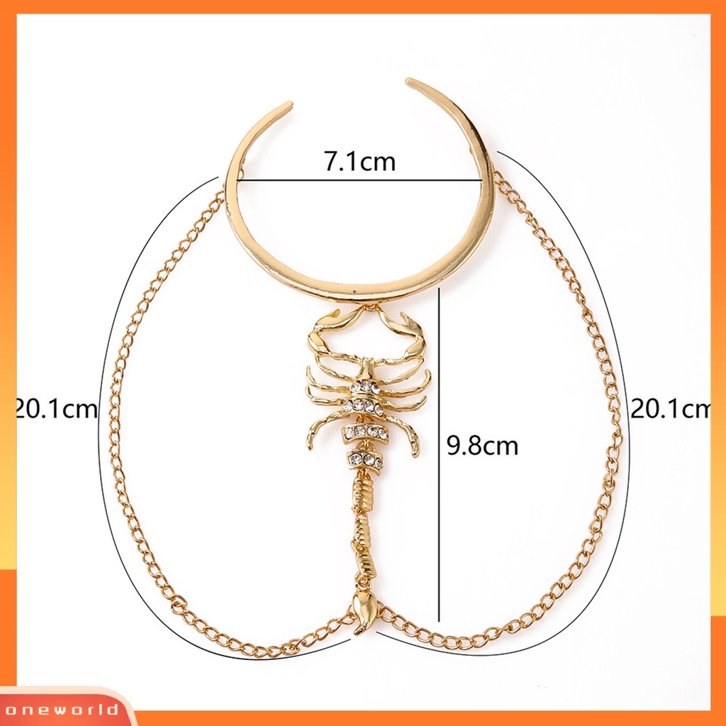 [EONE] Ladies Arm Ring Multilayer Serbaguna Pengerjaan Halus Warna Solid Kreatif Hias Alloy Lengan Atas Manset Rantai Untuk Kehidupan Sehari-Hari