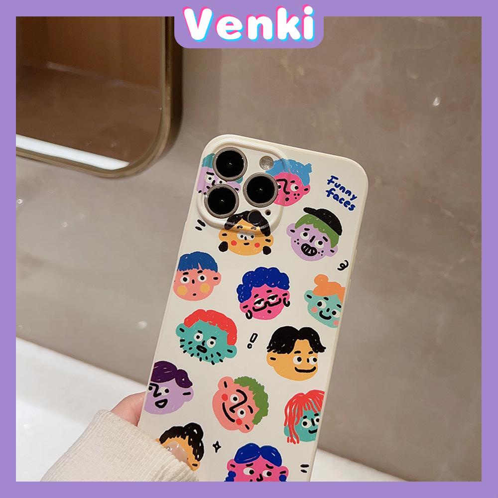 VENKI - For iPhone 11 iPhone Case Film TPU Soft Case Transparent Cute Cartoon Camera Protection Shockproof Compatible with iPhone 14 13 Pro max 12 Pro Max xr xs max 7 8 Plus