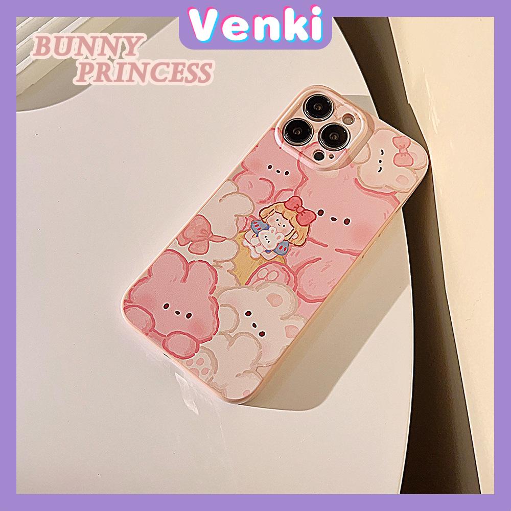 VENKI - For iPhone 11 iPhone Case Cream Glossy Soft Case TPU Shockproof Camera Cover Protection Cute Bear Compatible with iPhone 14 13 Pro max 12 Pro Max xr xs max 7Plus 8Plus