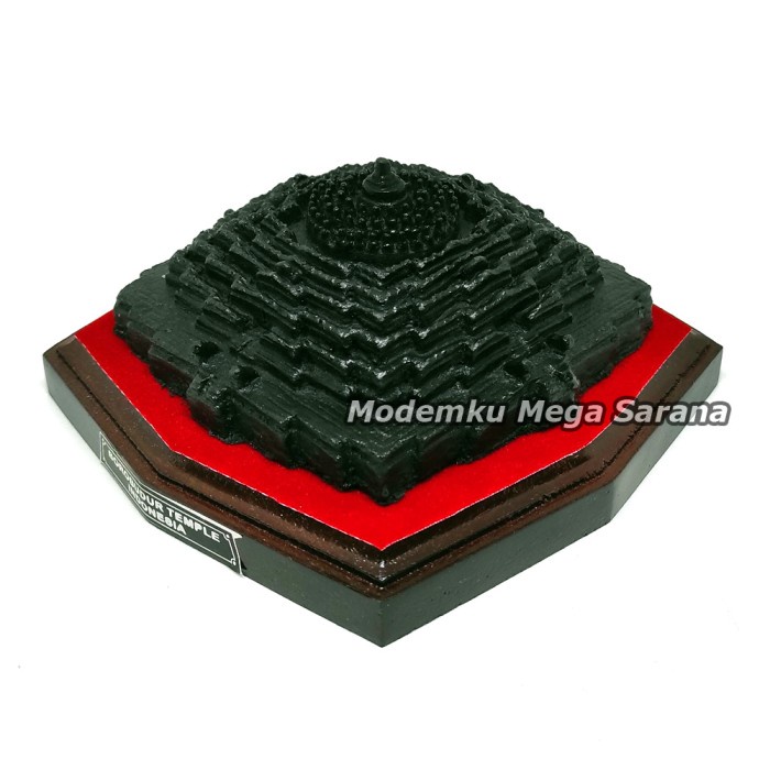 Miniatur Maket Candi Borobudur - M 14x14x7 cm Cinderamata Khas Jogja