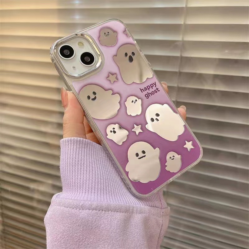 Cocok Untuk Iphone14 Pro Max iPhone Phone Case Cermin Casing Ponsel Kuat Kamera Perlindungan Tahan Guncangan Gaya Sederhana Kompatibel Dengan Iphone13 13pro 13prm iPhone 11 7Plus 8Plus Xr XS 12 Pro Max Casing Ponsel