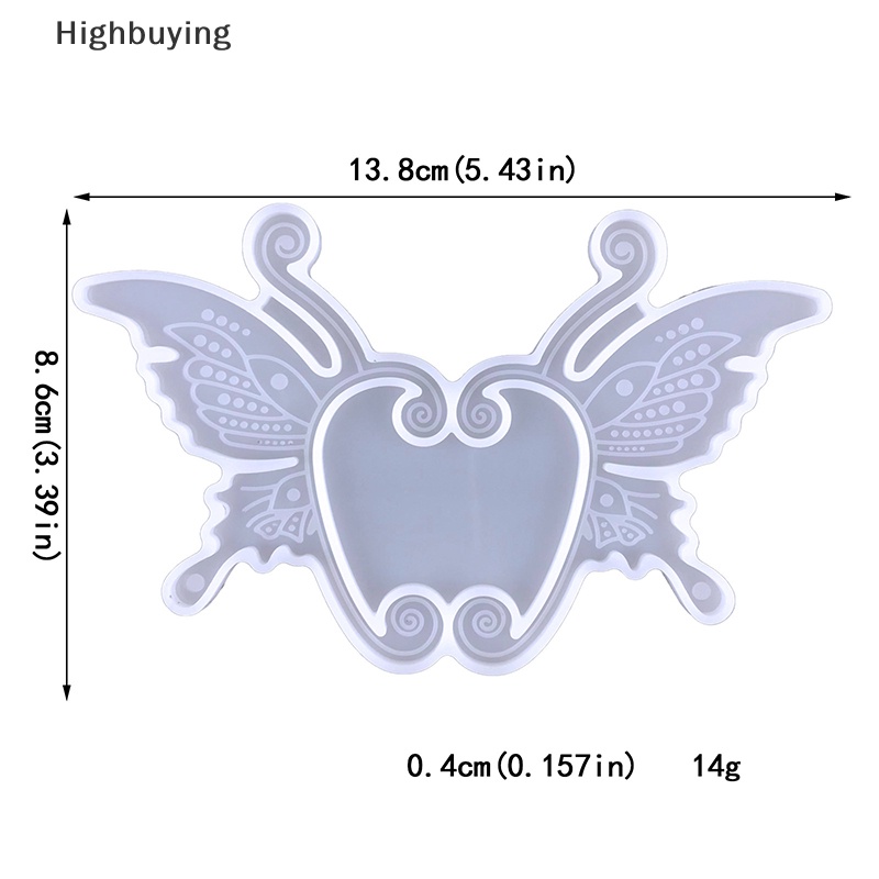 Hbid Kreativitas Klip Telinga Cetakan Silikon Untuk Epoxy Resin Kupu-Kupu Sayap Elf Dekorasi Telinga Silicone Molds DIY Perhiasan Membuat Alat Glory