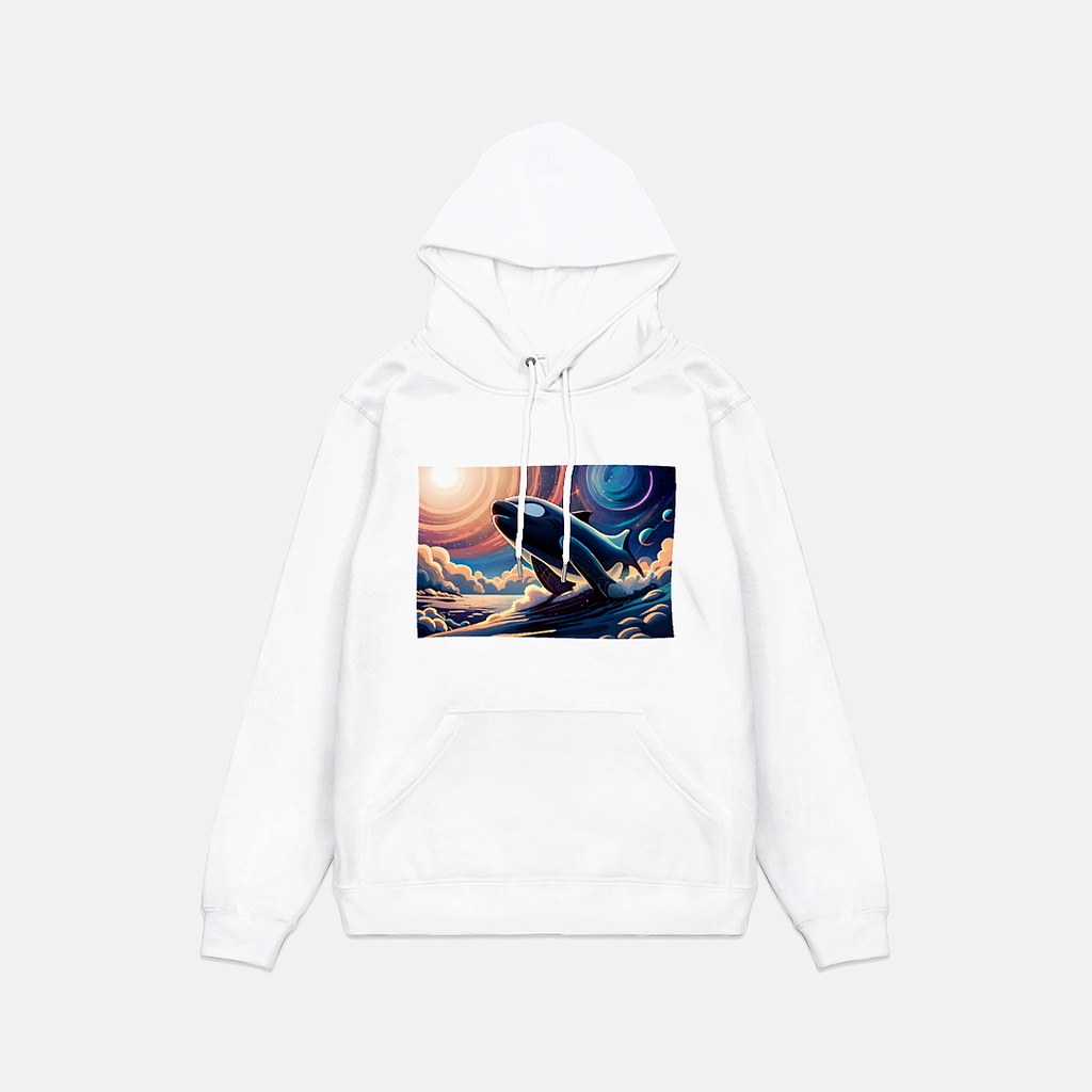 Pullover Hoodie Galaxy Orca