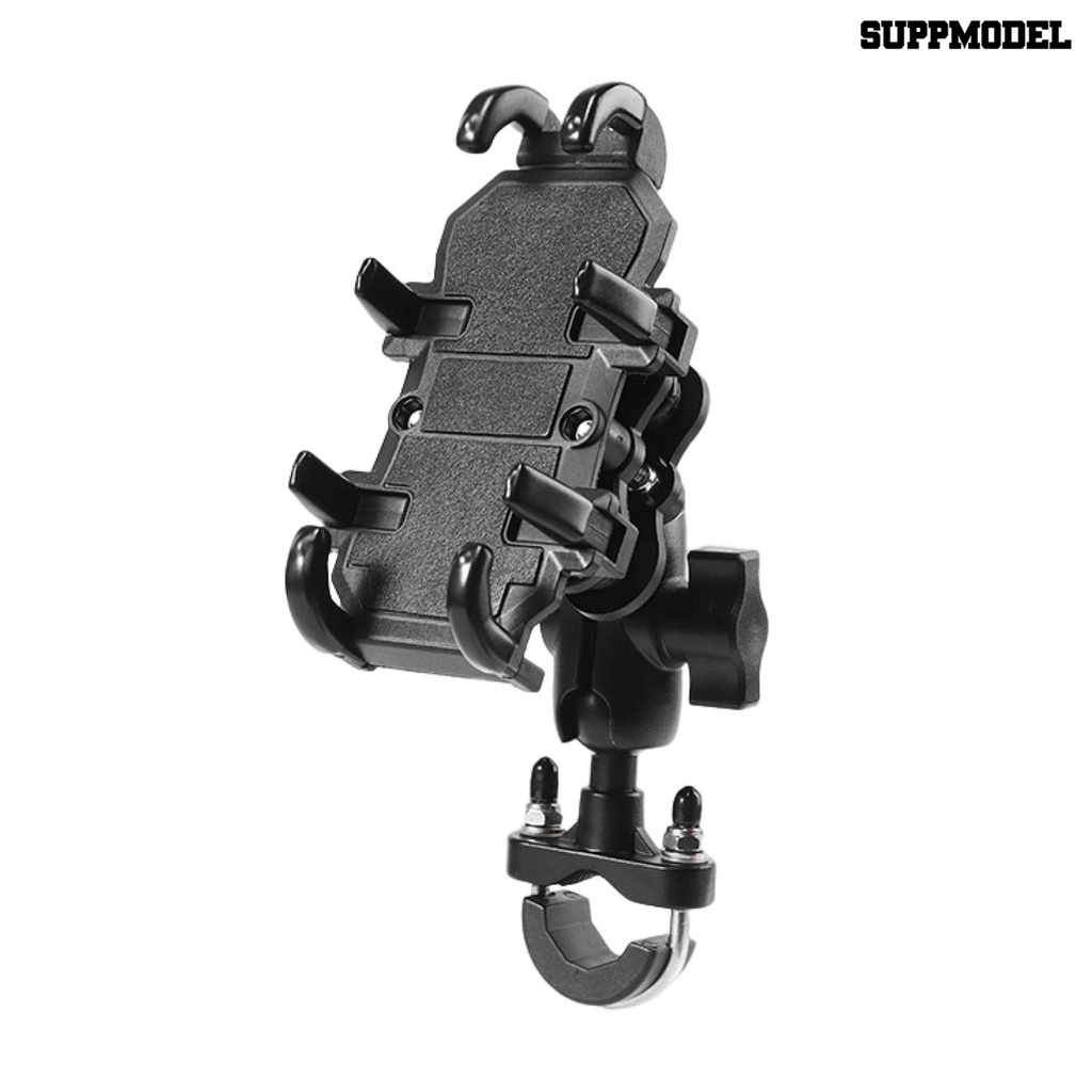 [SM Otomatis] Motor Phone Holder Adjustable Penyerapan Shock Operasi Satu Tangan Universal Stang Sepeda GPS Phone Holder Perlengkapan Sepeda
