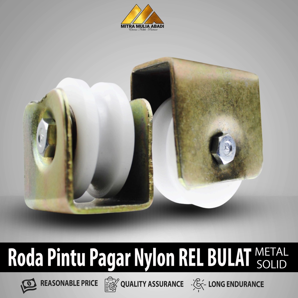 RODA  NYLON PINTU PAGAR  REL BULAT / RODA NILON  PAGAR BESI GERBANG/ PINTU BESI/ PINTU LIPAT