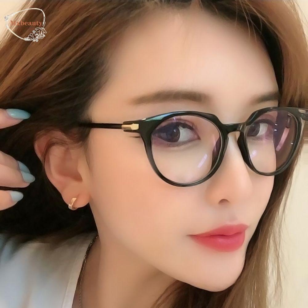 Mxbeauty Kacamata Bulat Spectacles Kacamata Anti Radiasi Untuk Pria Kepribadian Wanita Pria Kacamata Baca Kuku Padi Kaca Anti Radiasi Eyeglasses Lensa Bening Kacamata Kaca Mata Optik