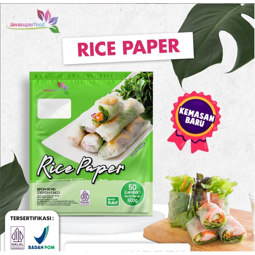 

Kulit Lumpia Vietnam Rice Paper 500g Bulat isi 50 Lembar