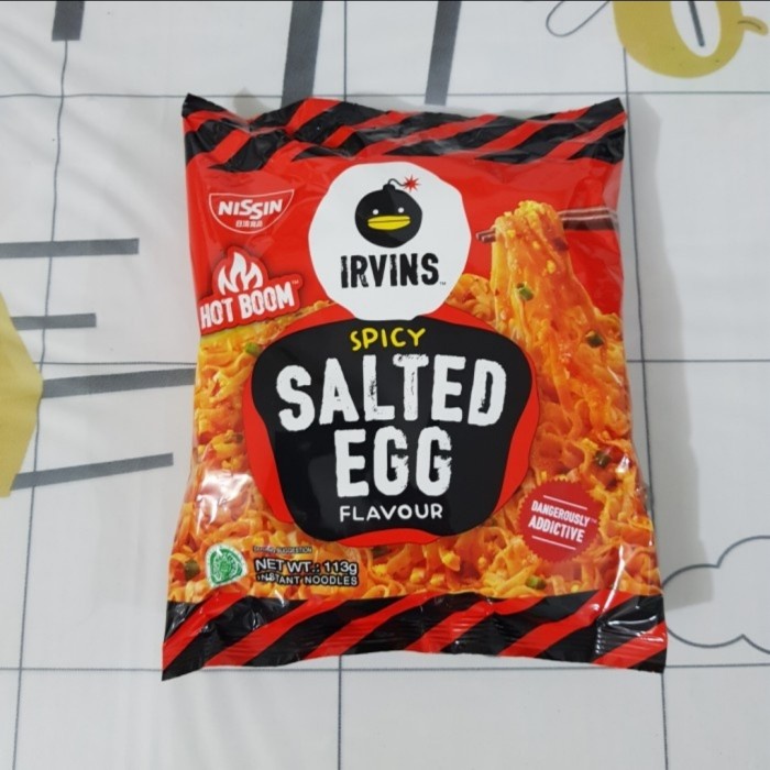 

B587 Nissin Irvins Salted Egg Instant Noodles "Remuk" - Spicy Hot Boom