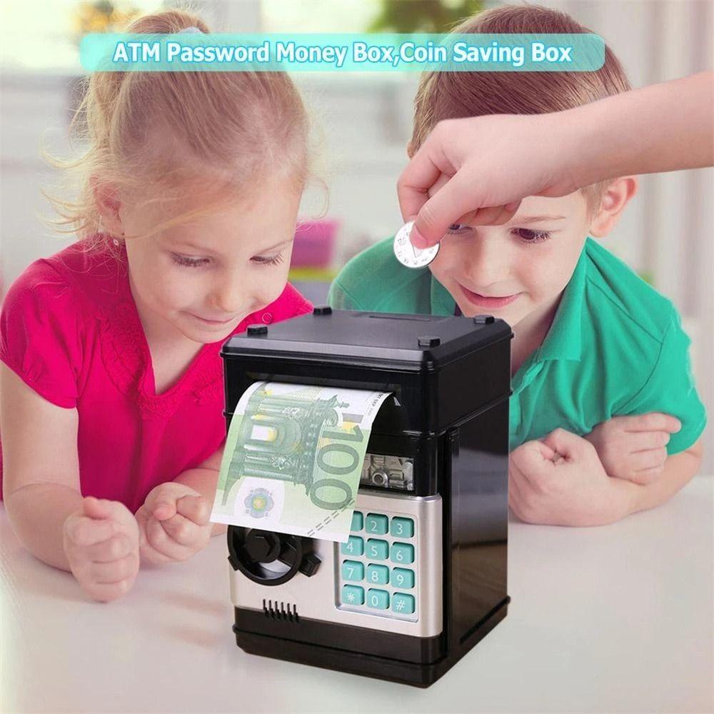 Mxbeauty Celengan Elektronik Untuk Anak Kids Gift Automatic Deposit Coin Saving Box Otomatis Safe Box ATM|Kotak Uang