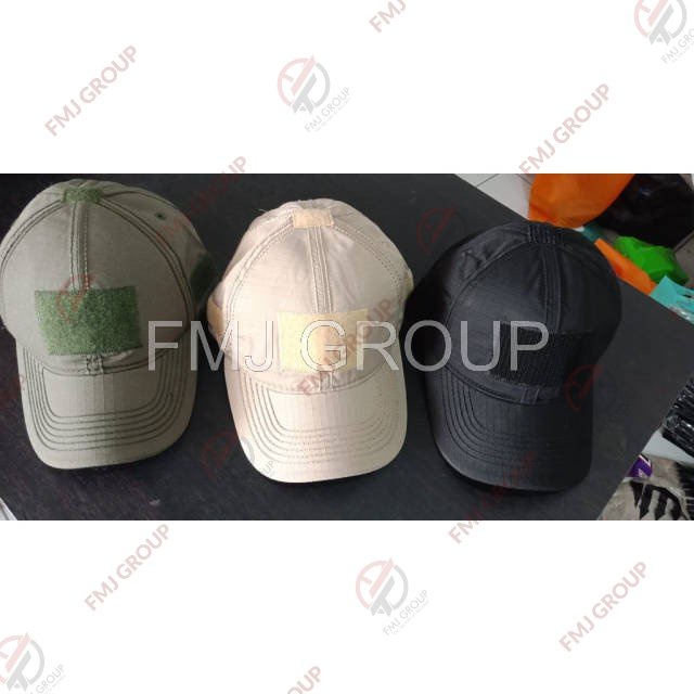 Topi Tactical Perekat Velcro Krem, Hitam, Abu, Hijau Pol PP