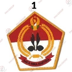 Emblem Patch Rubber Karet Logo Pramuka, Scout Pramuka, Saka Wanabakti, Bendera Coklat, Saka Bahari