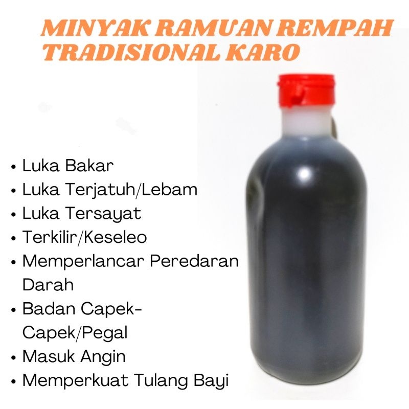 Minyak Karo Minyak Urut Asli Medan 200 ml