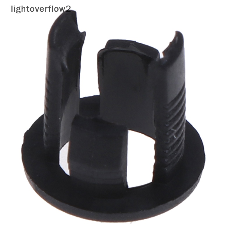[lightoverflow2] 50pcs Klip Penahan LED Plastik 3mm/5mm-Bezels Mount Cases Housing Hitam [ID]