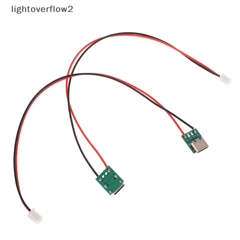 [lightoverflow2] Pcb Tipe-c Dengan Adaptor Konverter Cabel Micro USB Ke Celup Konektor Female Breakout Board Kabel Pengisian Solder Board Socket [ID]