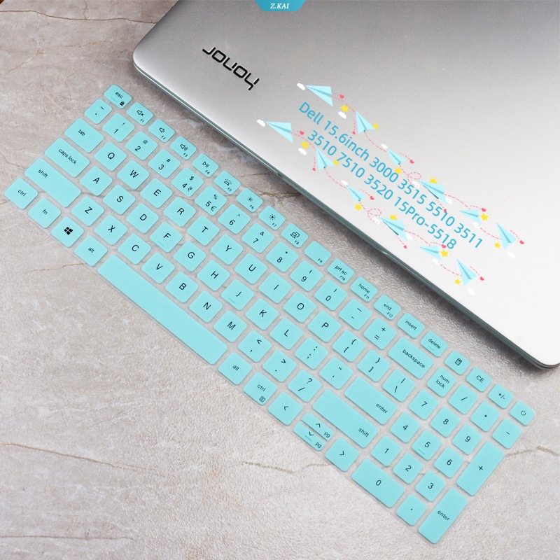 Sleeve Keyboard Laptop Yang Dapat Dicuci Dan Dilepas Untuk Dell 15.6inch 30003515 5510 3511 3510 7510 3520 15Pro-5518 Silikon Keyboard Protection Film Pelindung Kulit Dan Debu [ZK]