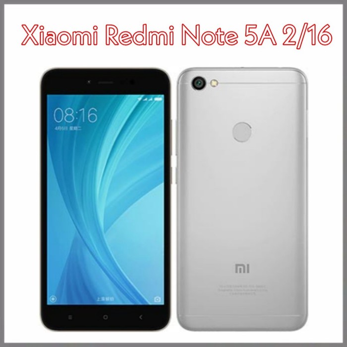 Xiaomi Redmi Note 5A 2GB 16GB - SMARTPHONE BARU GARANSI TOKO