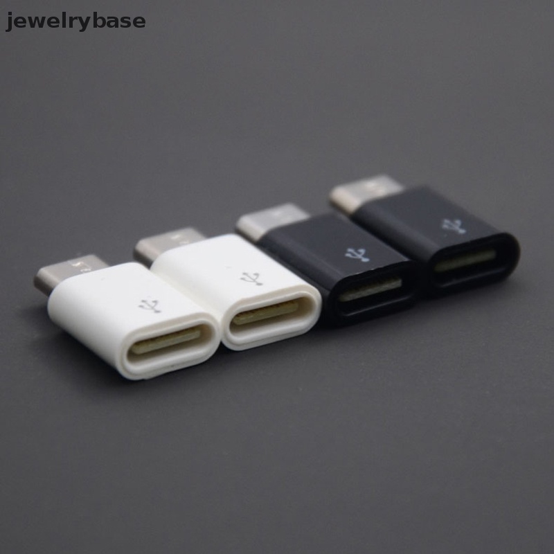 [jewelrybase] 1pcs Konektor Konverter Tipe C Female To Micro USB Male Untuk Ponsel Android Adapter Butik