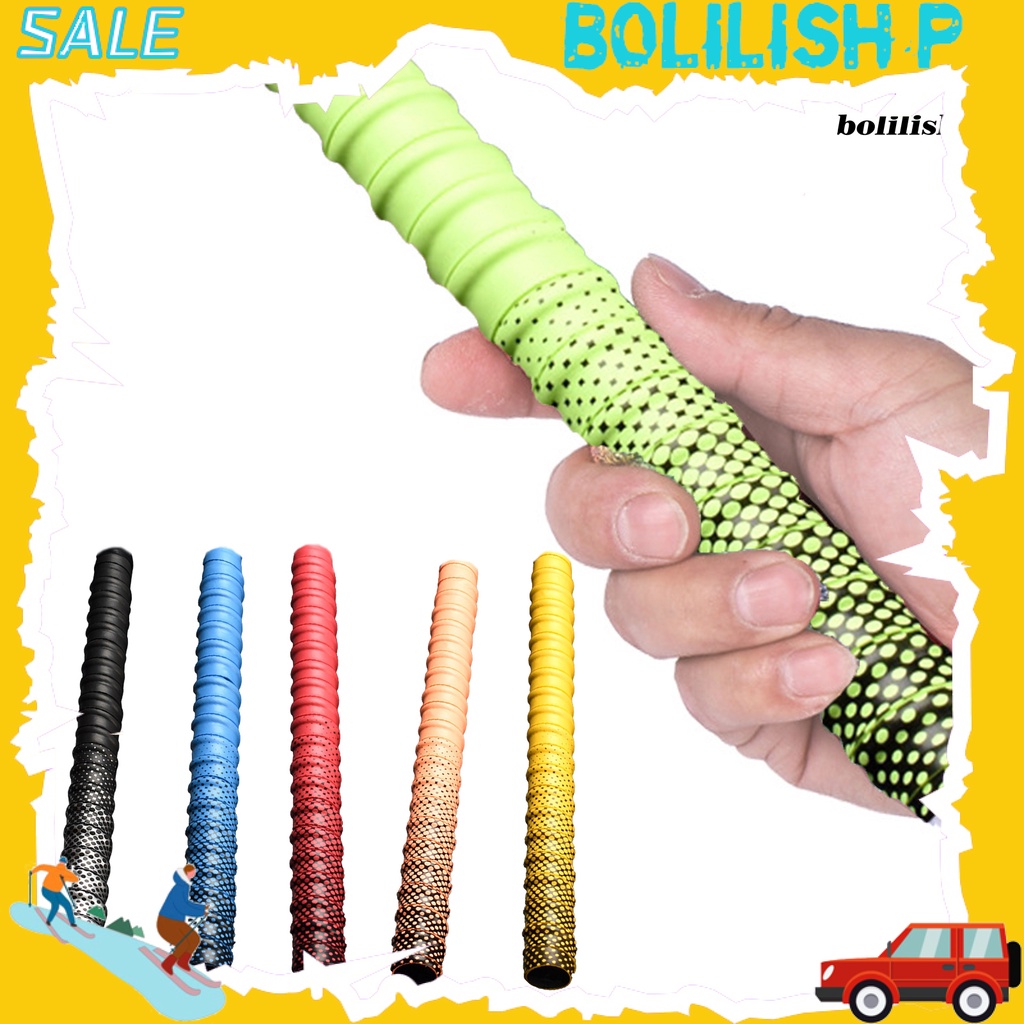 Bo-1 Roll 1.8 M Grip Winding Strap Resilient Non-slip Moisture-wicking Gradient Mempesona Pancing Grip Wrap Band Alat Pancing