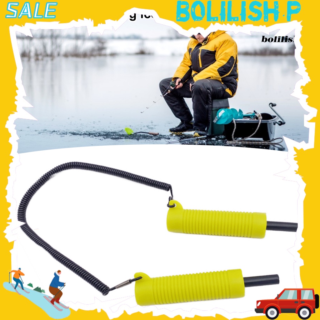 Bo-ice Fishing Pick Non-slip Anti Gores Tahan Aus Pegangan Nyaman Hemat Tenaga Kerja Hemat Hidup Portable Musim Dingin Es Safety Pick Snowy Glacier Hammer Hand Tool Untuk Camping