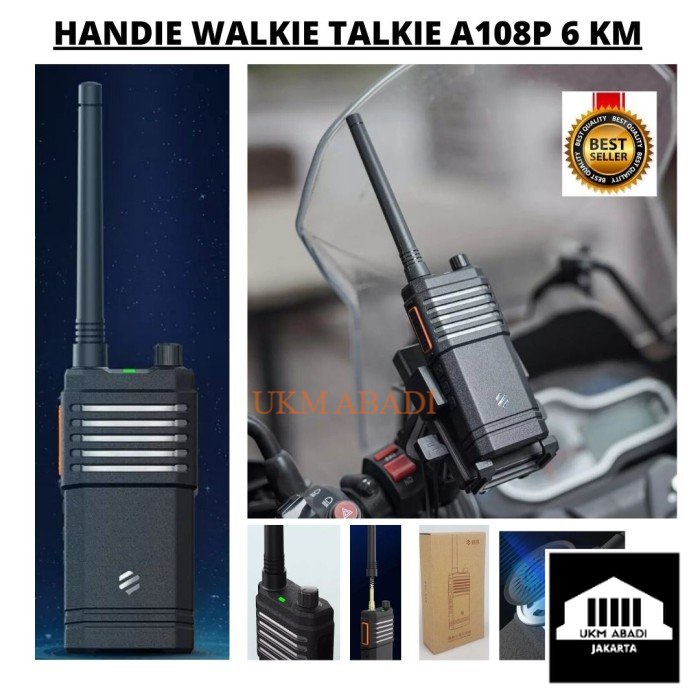 XIA0M1 Handie Walkie Talkie 16 Chanels Jangkauan 6 Km A108P