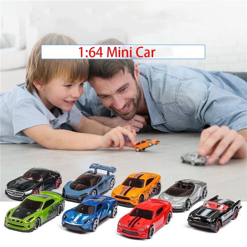 1:64skala Diecast Model Cars 5pcs.Set Mobil Sport Panas Kecepatan Roda Racer MACH Die Cast Alloy Mainan Koleksi Ornamen