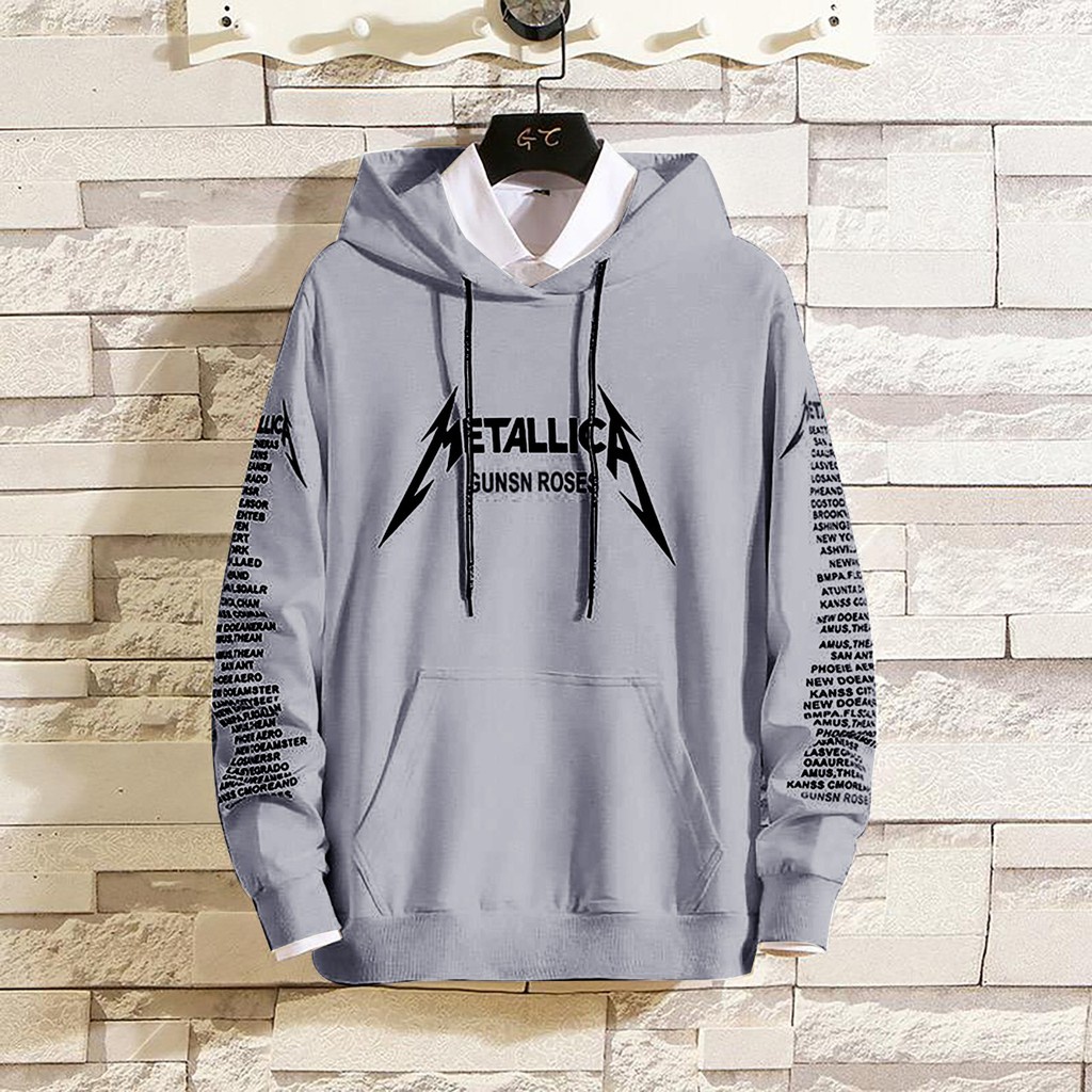 Bisa Bayar Ditempat// BB/COD/HOODIE FASHION MANS METALICA HOODIE PRIA DISTRO PREMIUM