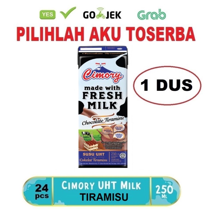 

Susu CIMORY TIRAMISU 250 ml - (HARGA 1 DUS ISI 24 pcs)