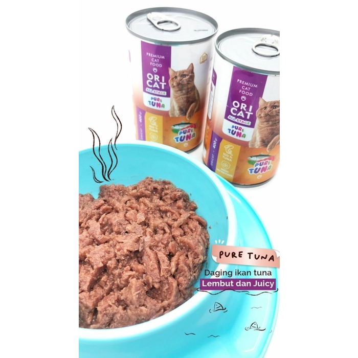 ORICAT Kaleng 400gr Wet Cat Food - Makanan Kucing Ori Cat 400gr