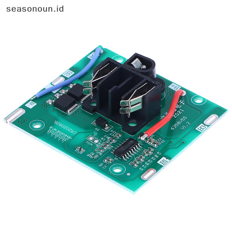Seasonoun 5s Bms 21V 20A Li-Ion Lithium Pack 3.7v PCBA 2Mos Bor Listrik Tangan Aksesoris.