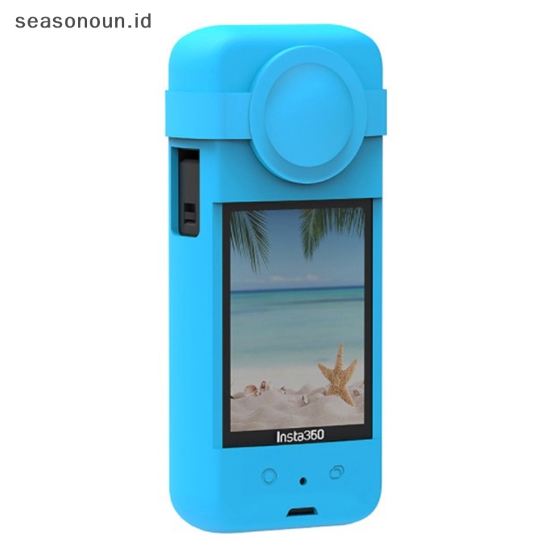 Seasonoun Silicone Case Insta360 ONE X3 Kamera Action Panorama Dustproof Anti-Drop Case.