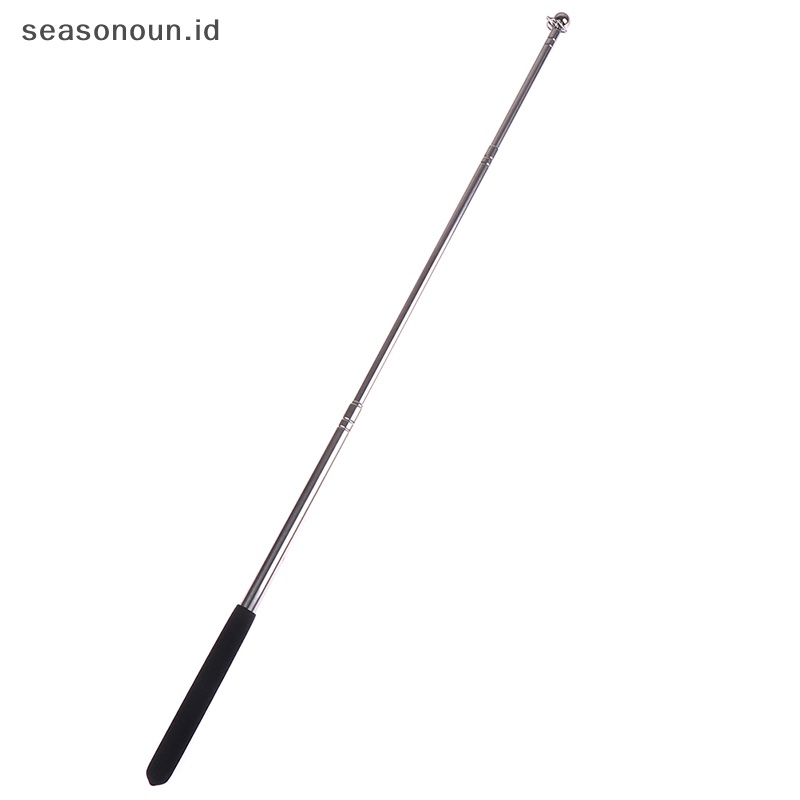 Seasonoun Professional touch 1meter head telescopic flagpole stainless Profesor pointer.