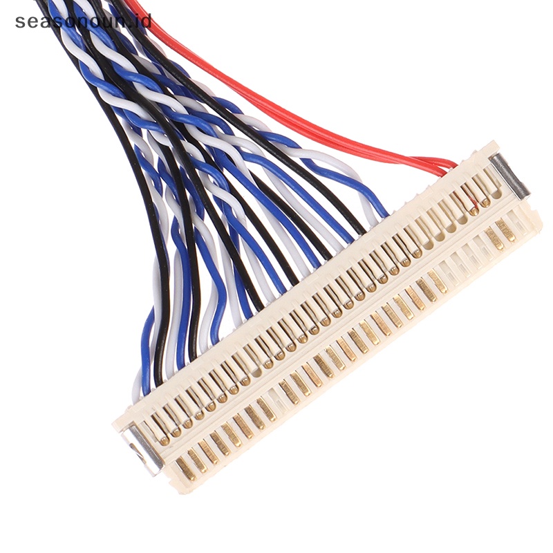 Seasonoun LVDS cable FIX-30P-S6 30pin double 2ch 6-bit dual 6bit Kabel Layar LCD panel.