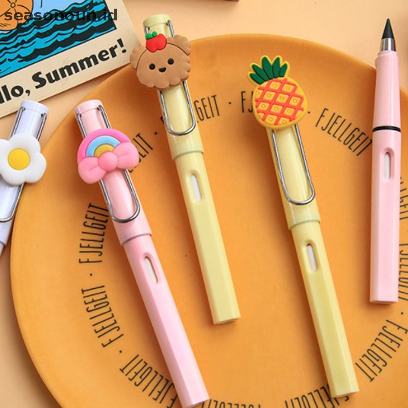 Seasonoun Pensil Wrig Kartun Tanpa Batas Tanpa Tinta Eternal Pen Art Paing Tool Stationery.